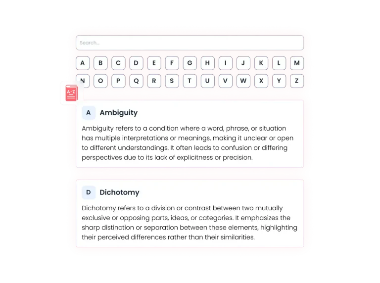 Glossary preview