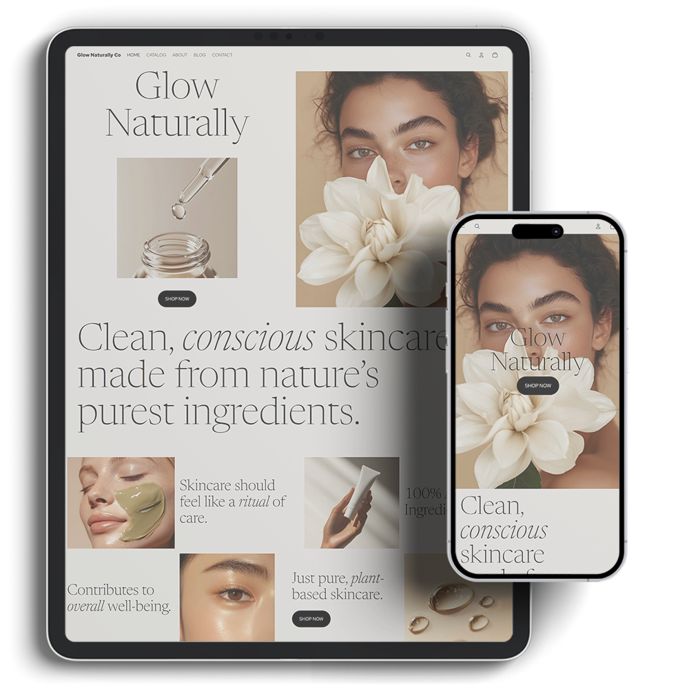 Glow Shopify Template preview
