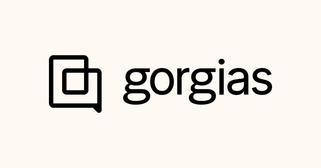 Gorgias' brand tile, carrying the Gorgias wordmark