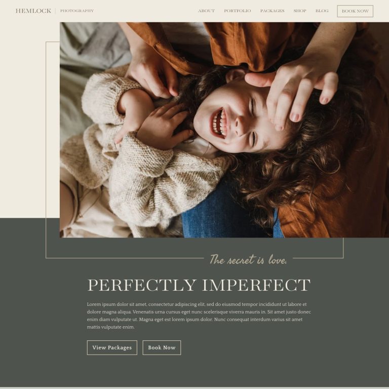 Hemlock template — preview of its design