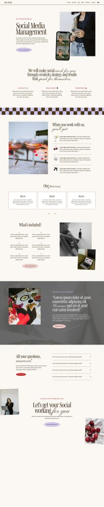 The Josie Info page, top to bottom