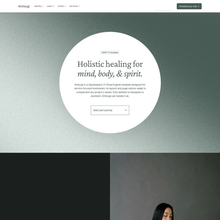 Kintsugi template — preview of its design