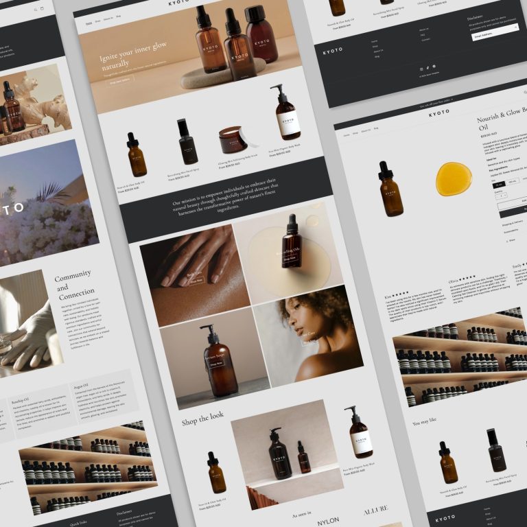Kyoto — Shopify Theme by Studio Mayde template — preview of its design