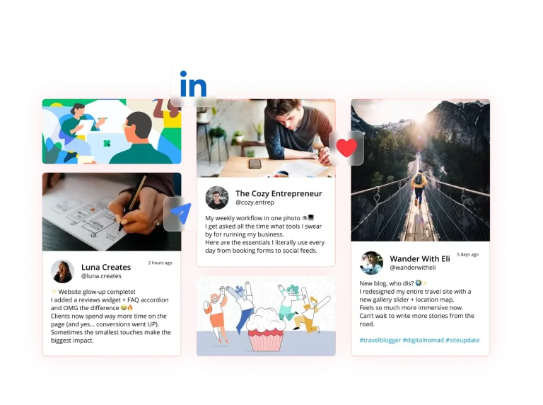 Linkedin Feed preview
