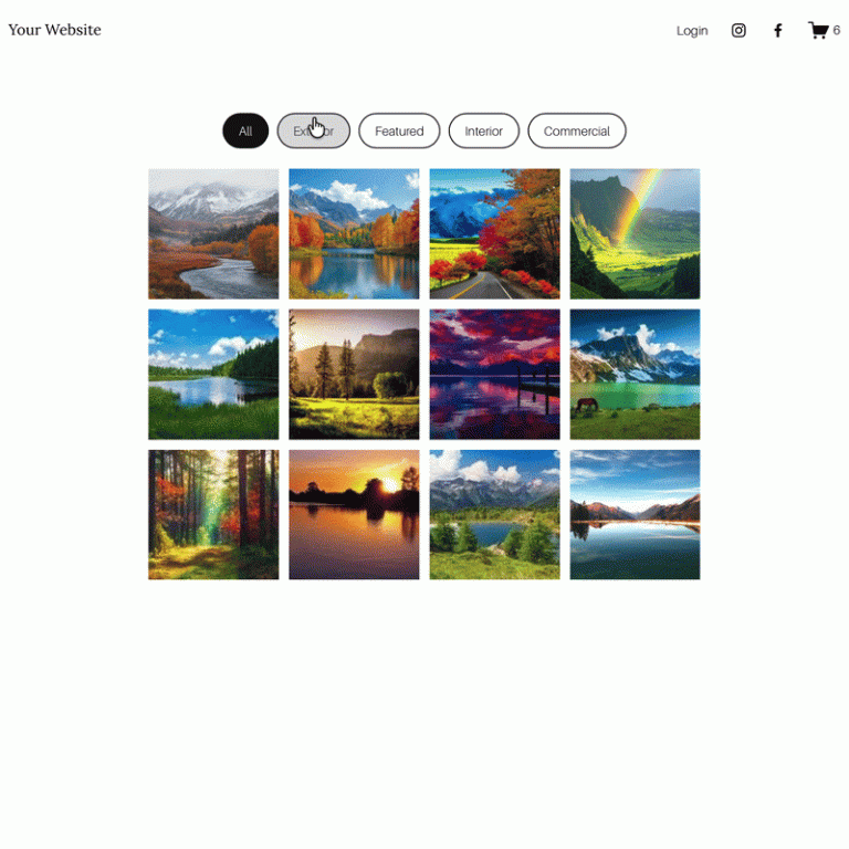 Gallery Filter Plugin preview