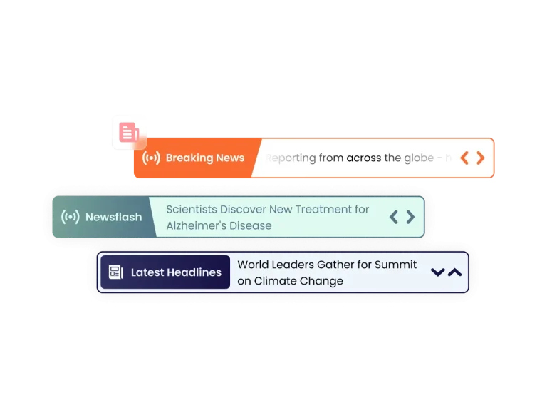 News Ticker preview