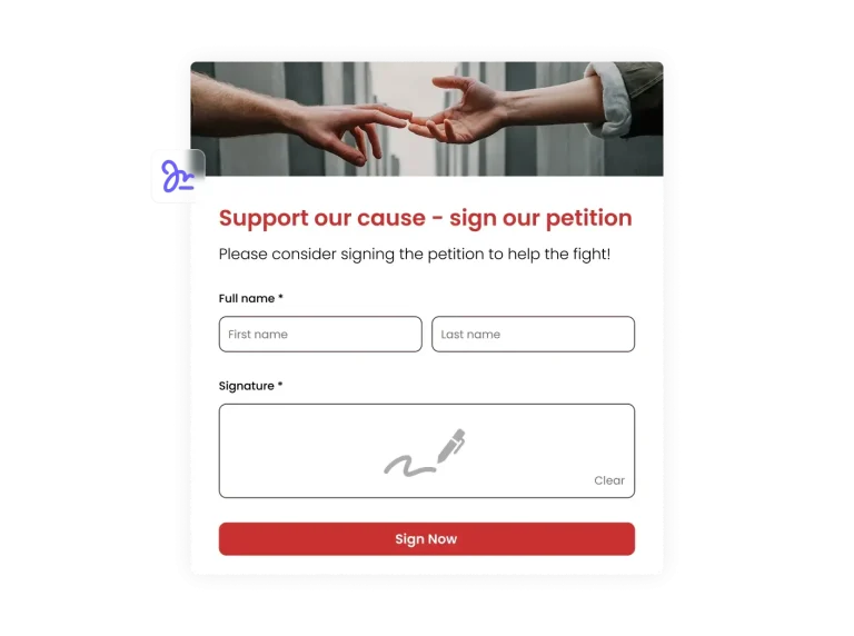 Petition Form preview