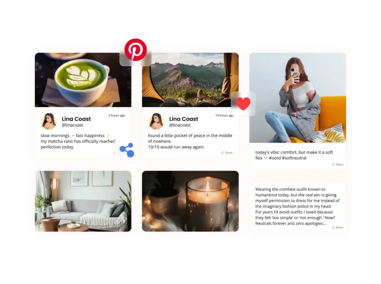 Pinterest Feed preview