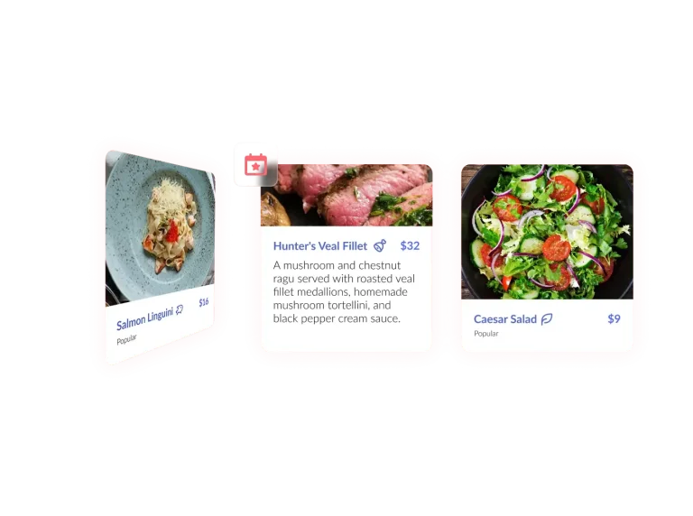 Restaurant Menu Flip Cards preview