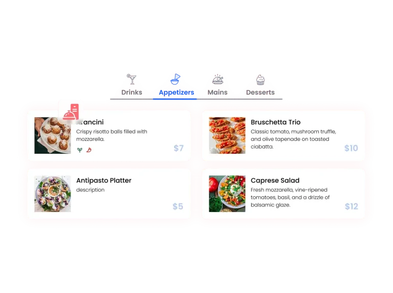 Restaurant Menu preview