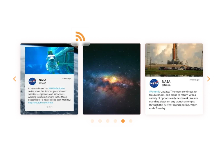 RSS Feed Carousel preview