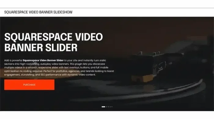 Video Banner Carousel for Squarespace 7.1 | Autoplay Hero preview