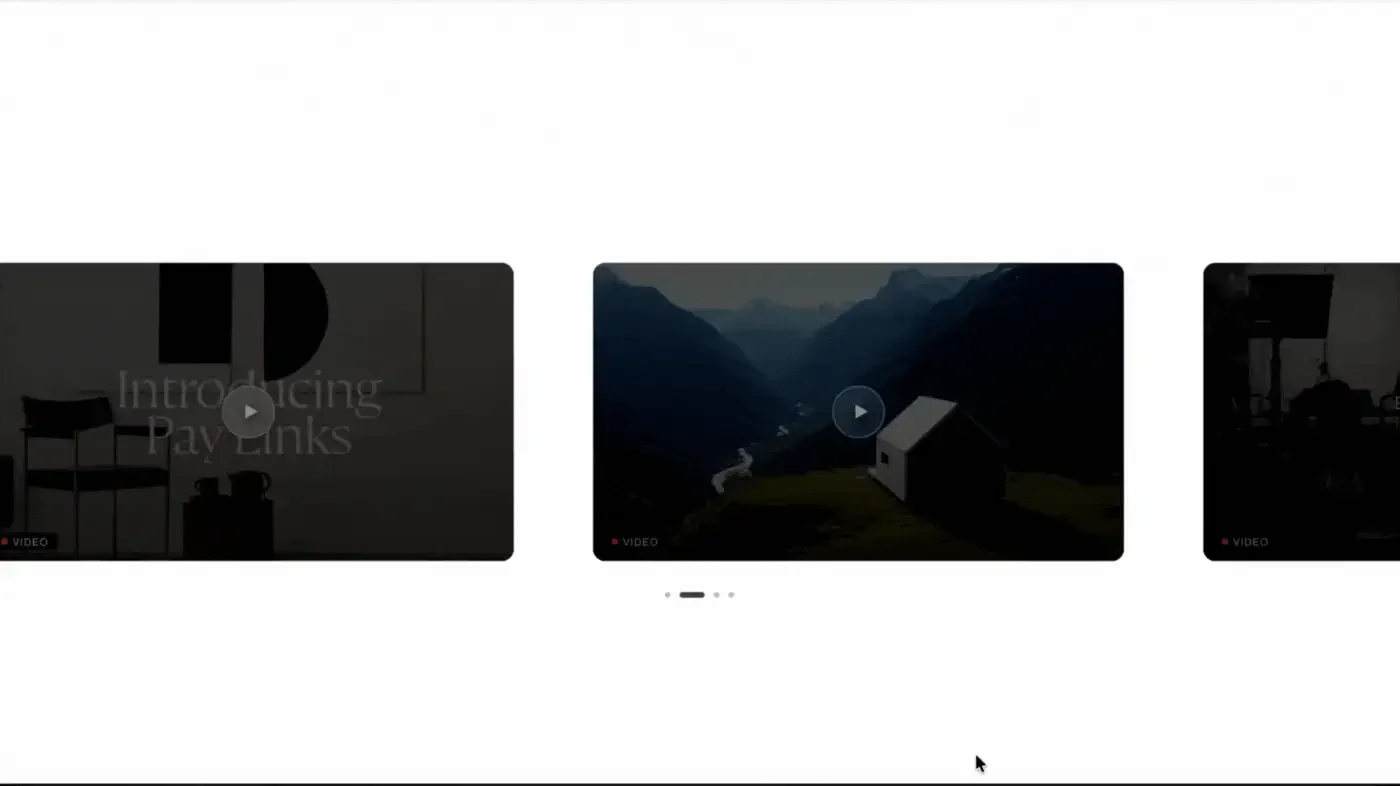 Video Carousel Plugin for Squarespace 7.1 preview