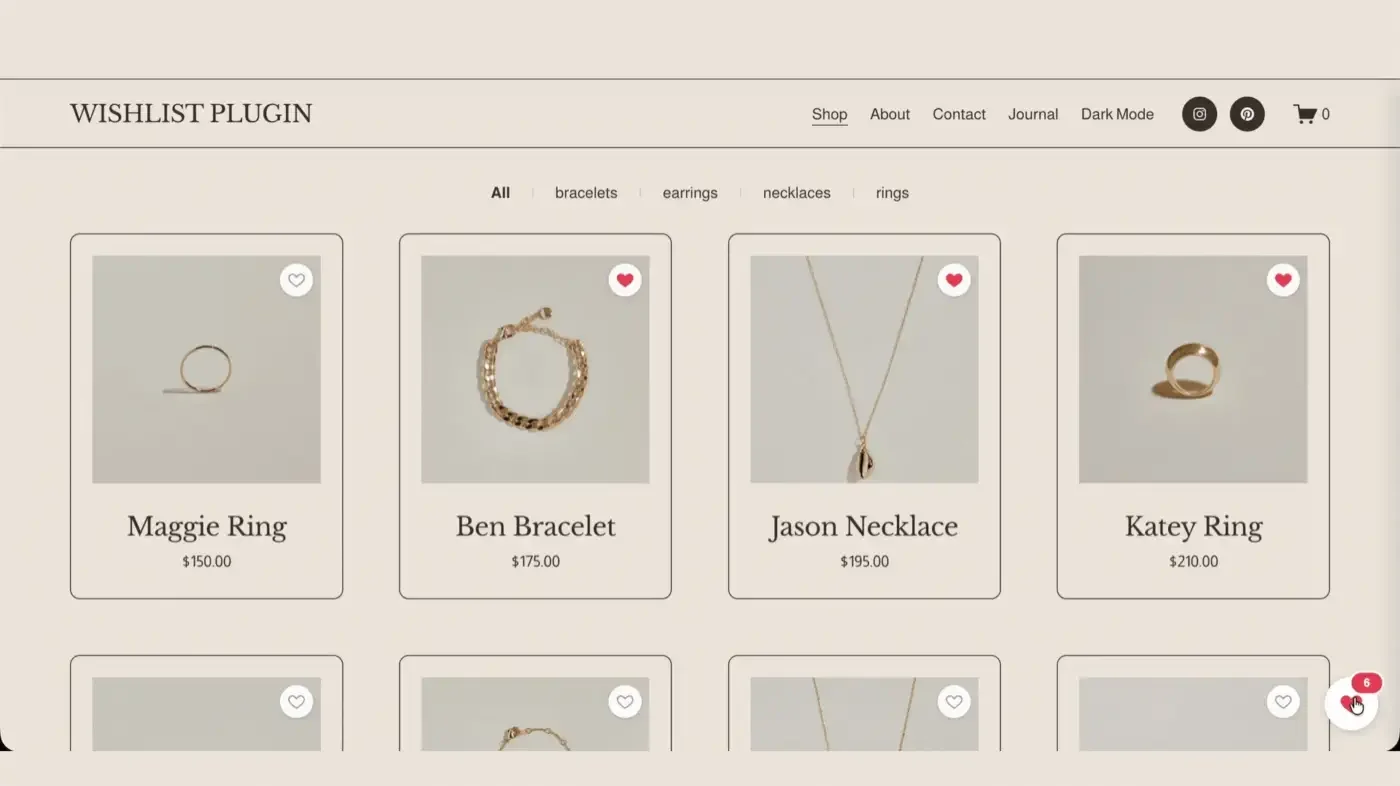 Squarespace Wishlist Plugin | Wishlist Shop by Squarespell preview