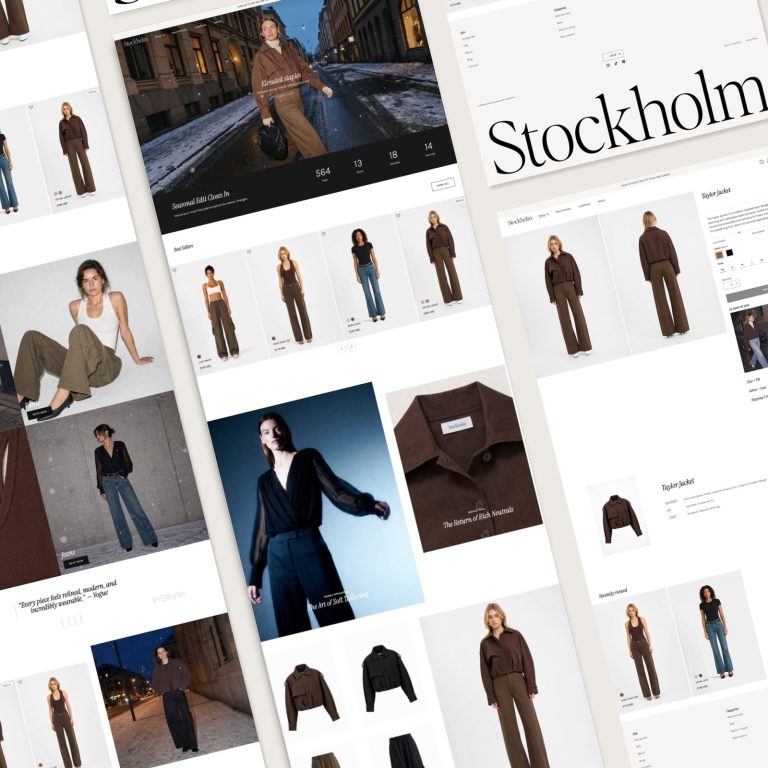 Stockholm — Shopify Theme by Studio Mayde template — preview of its design