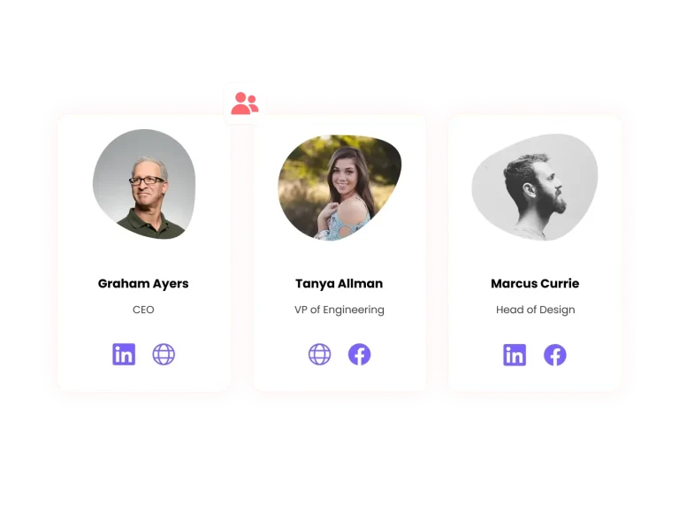 Team Members Blobs preview