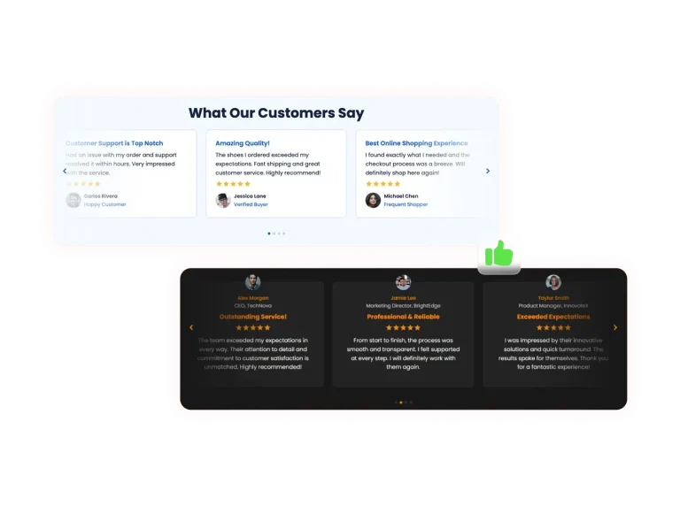 Testimonials Slider preview