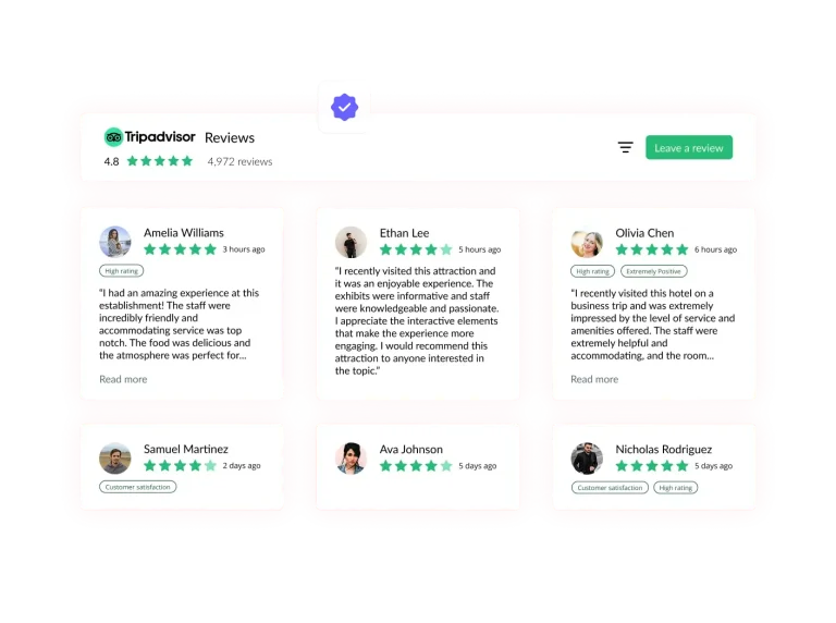 Tripadvisor Reviews preview