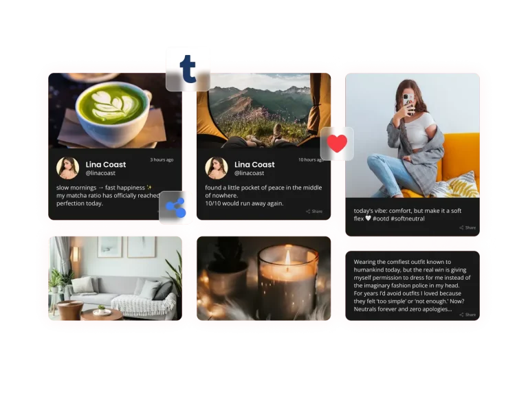 Tumblr Feed preview