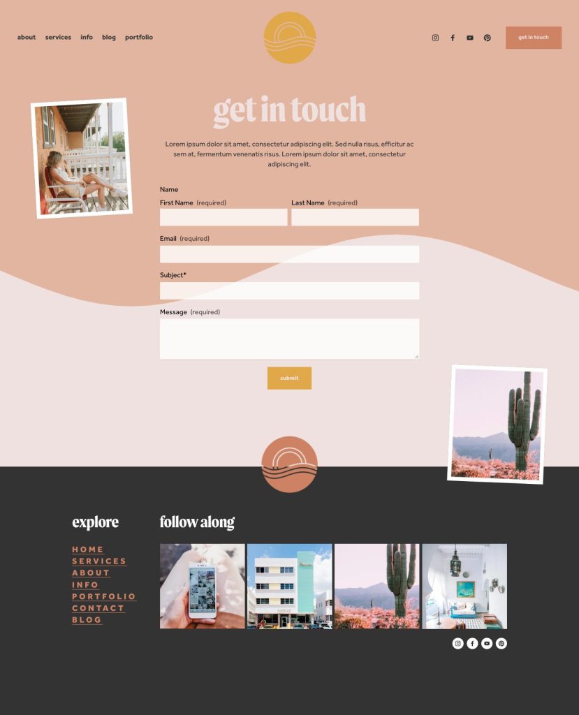 The Ventura Contact page, top to bottom