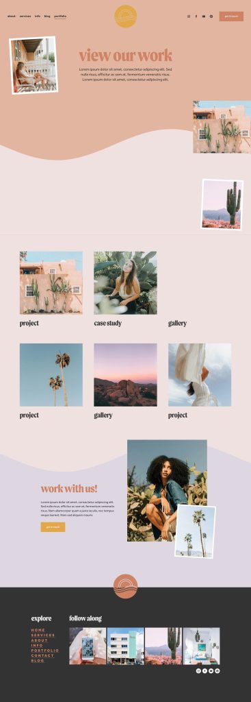 The Ventura Portfolio page, top to bottom