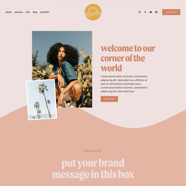 Ventura — Squarespace Designer Template template — preview of its design