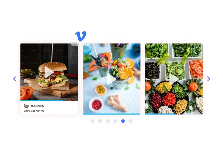 Vimeo Carousel preview