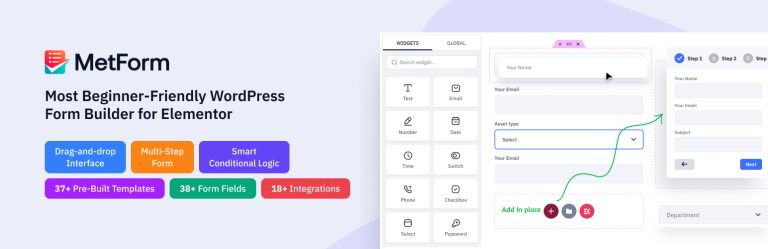MetForm — the official banner from its WordPress.org listing