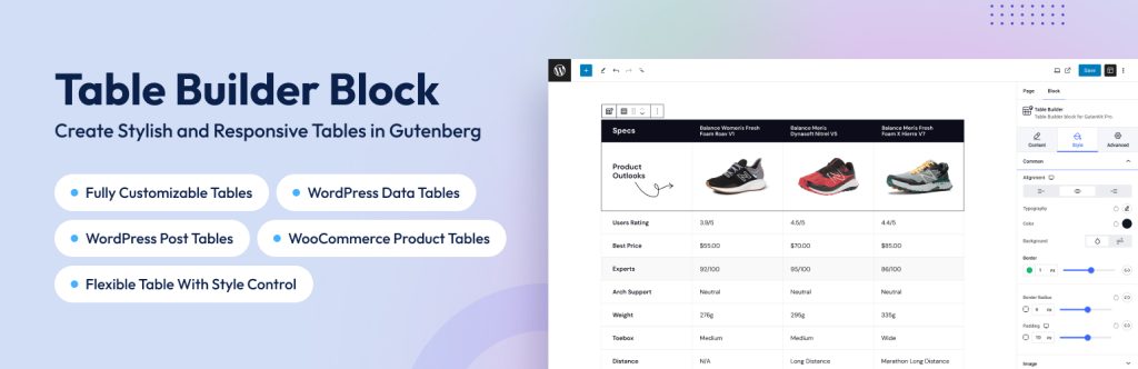 TableKit — the official banner from its WordPress.org listing