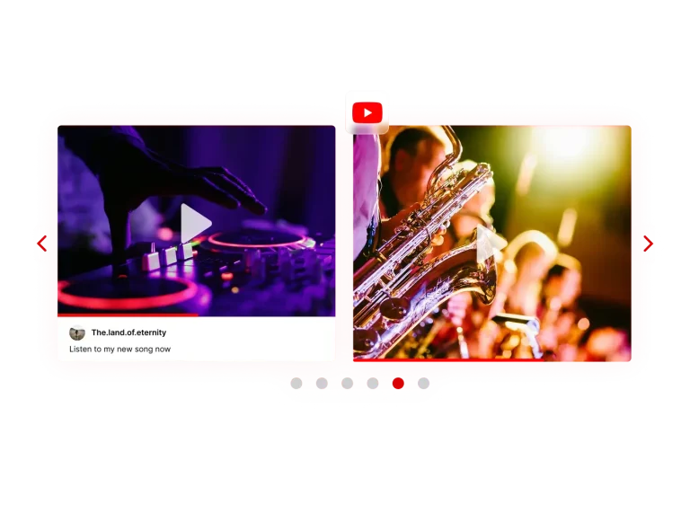 YouTube Carousel preview