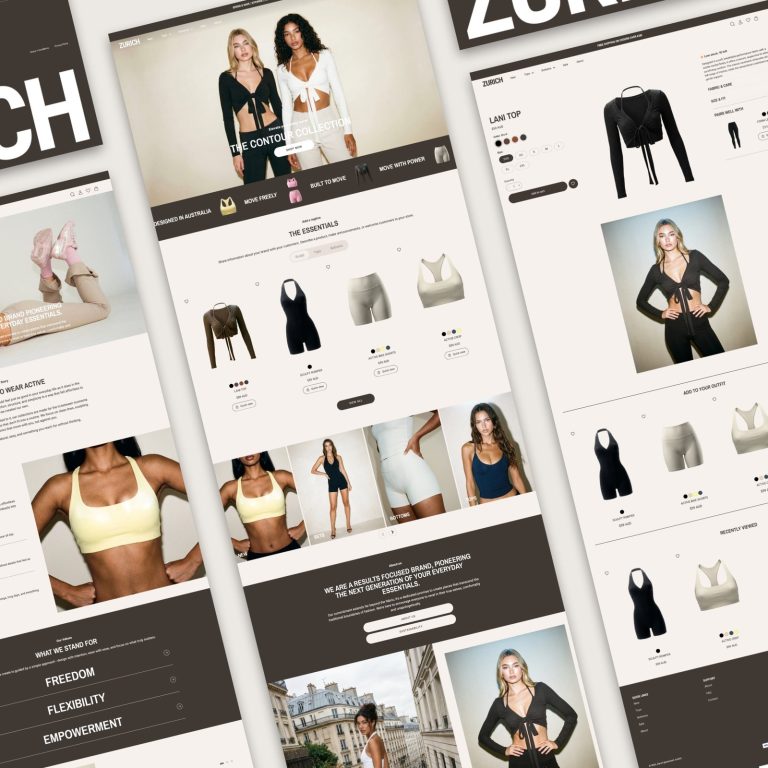 Zurich — Shopify Theme by Studio Mayde template — preview of its design
